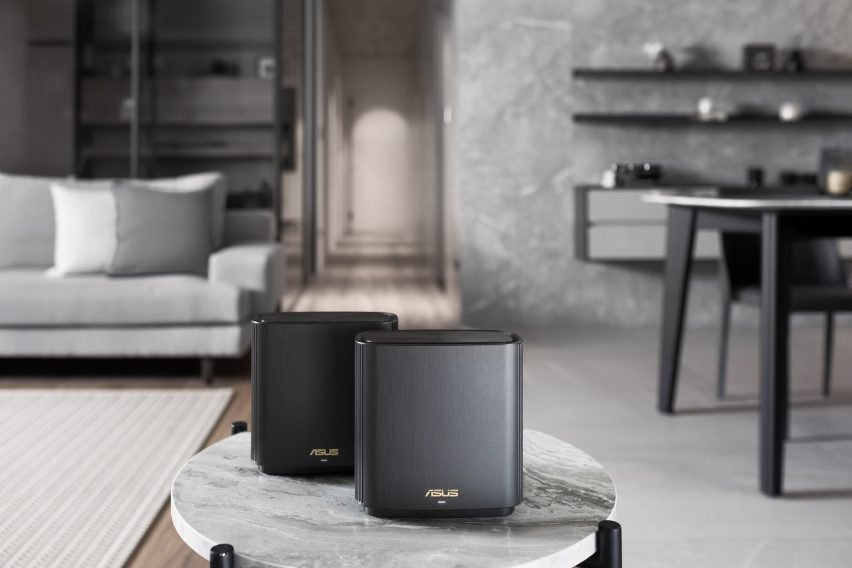 Mesh Wi-Fi router in a modern Auckland home